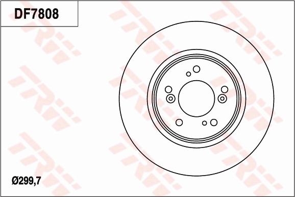 TRW DF7808 - Brake Disc autospares.lv