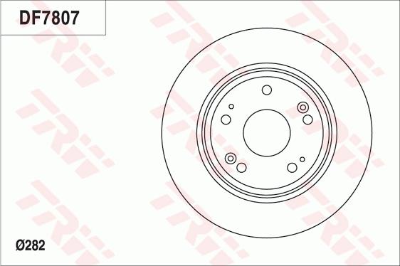 TRW DF7807 - Brake Disc autospares.lv