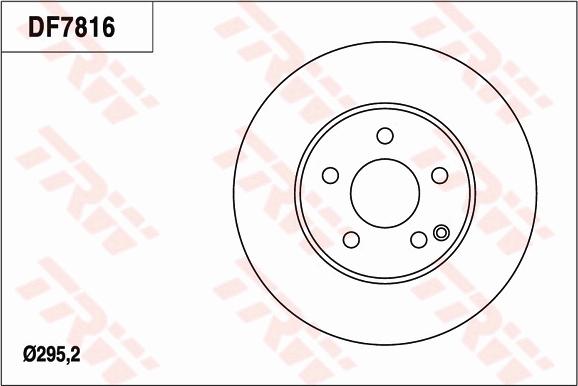 TRW DF7816 - Brake Disc autospares.lv