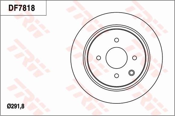 TRW DF7818 - Brake Disc autospares.lv