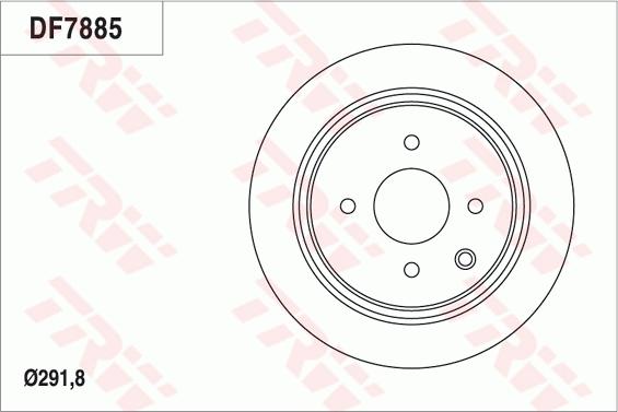 TRW DF7885 - Brake Disc autospares.lv