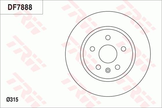 TRW DF7888 - Brake Disc autospares.lv