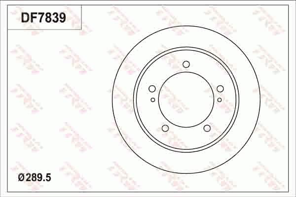 TRW DF7839 - Brake Disc autospares.lv