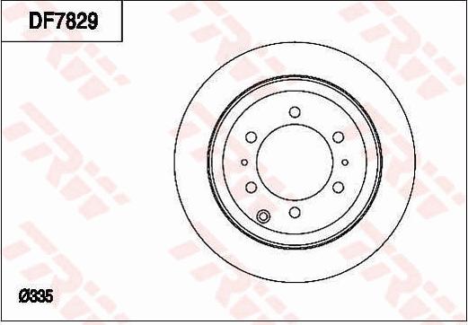 TRW DF7829 - Brake Disc autospares.lv