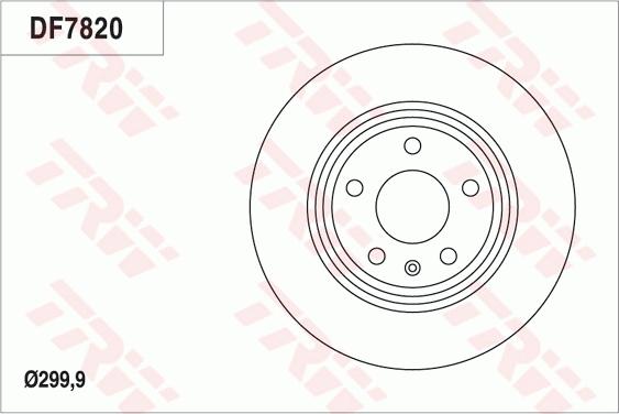 TRW DF7820 - Brake Disc autospares.lv