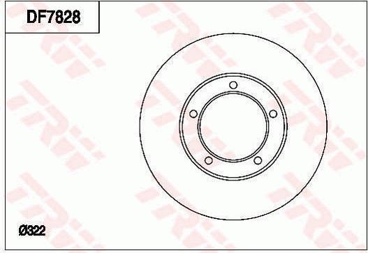 TRW DF7828 - Brake Disc autospares.lv