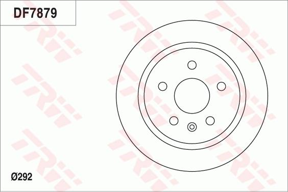 TRW DF7879 - Brake Disc autospares.lv