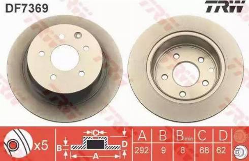 RIDER RD.2625.DF6051 - Brake Disc autospares.lv