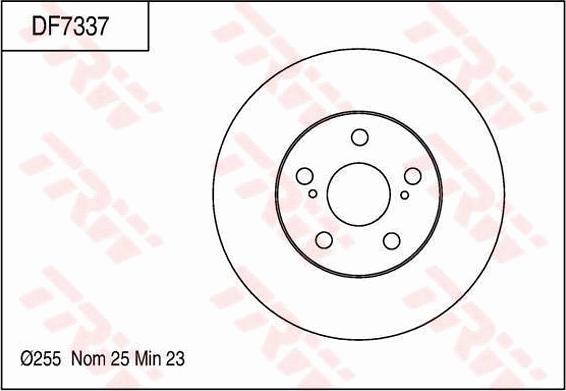 TRW DF7337 - Brake Disc autospares.lv