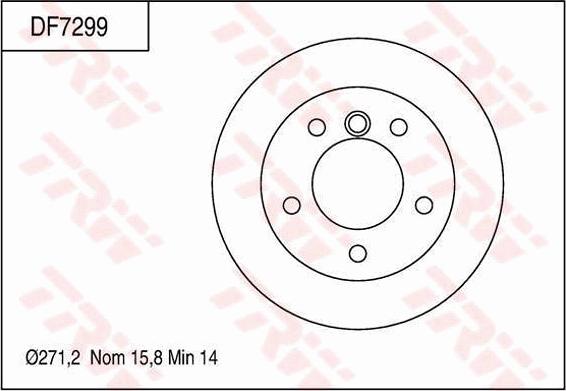 TRW DF7299 - Brake Disc autospares.lv