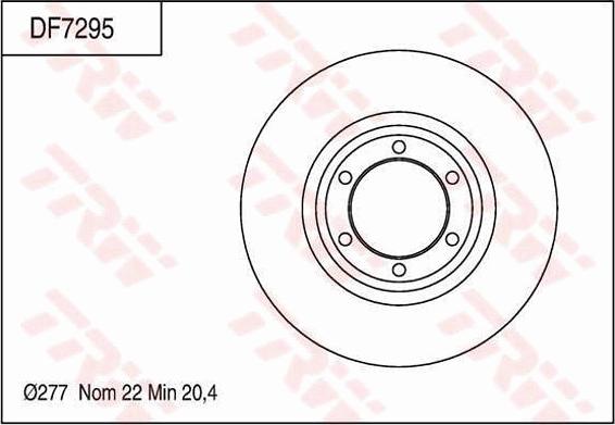 TRW DF7295 - Brake Disc autospares.lv