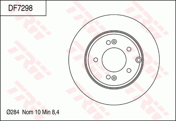 TRW DF7298 - Brake Disc autospares.lv