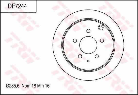 TRW DF7244 - Brake Disc autospares.lv