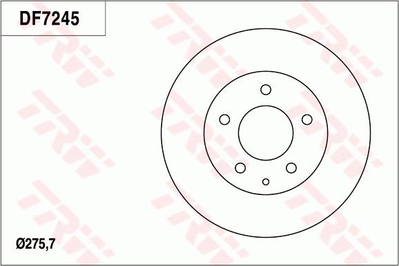 TRW DF7245 - Brake Disc autospares.lv