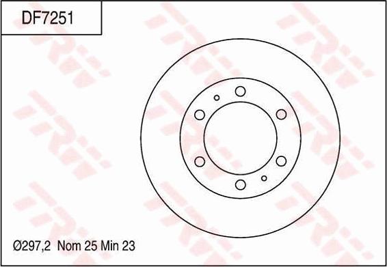 TRW DF7251 - Brake Disc autospares.lv