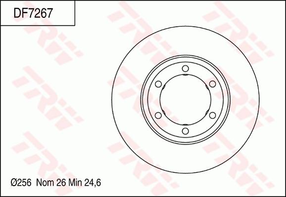 TRW DF7267 - Brake Disc autospares.lv