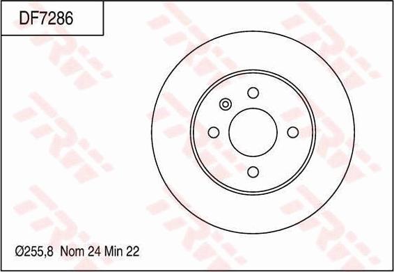 TRW DF7286 - Brake Disc autospares.lv