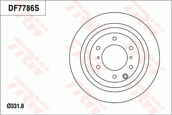 TRW DF7786 - Brake Disc autospares.lv