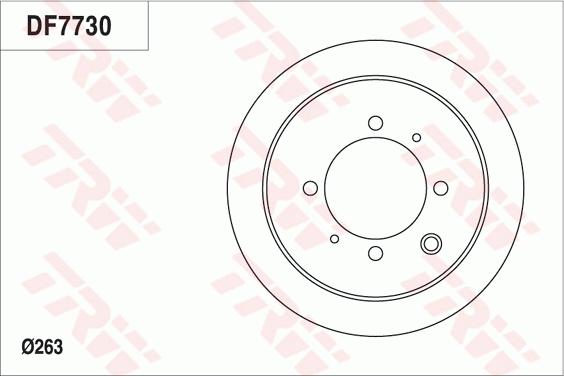 TRW DF7730 - Brake Disc autospares.lv