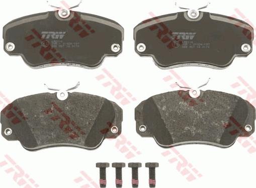 TRW GDB957 - Brake Pad Set, disc brake autospares.lv