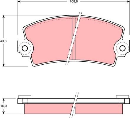 TRW GDB908 - Brake Pad Set, disc brake autospares.lv