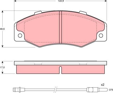 TRW GDB903 - Brake Pad Set, disc brake autospares.lv