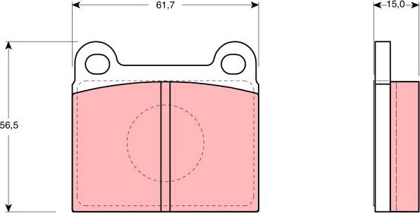 TRW GDB910 - Brake Pad Set, disc brake autospares.lv