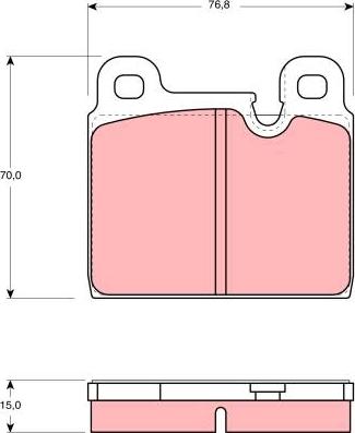 TRW GDB918 - Brake Pad Set, disc brake autospares.lv