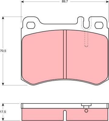 Magneti Marelli 363700201054 - Brake Pad Set, disc brake autospares.lv