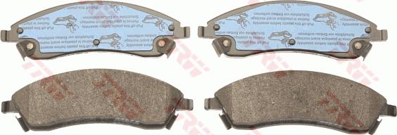 TRW GDB4451 - Brake Pad Set, disc brake autospares.lv