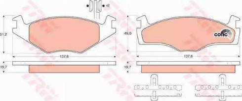 RIDER RD.3323.DB463 - Brake Pad Set, disc brake autospares.lv