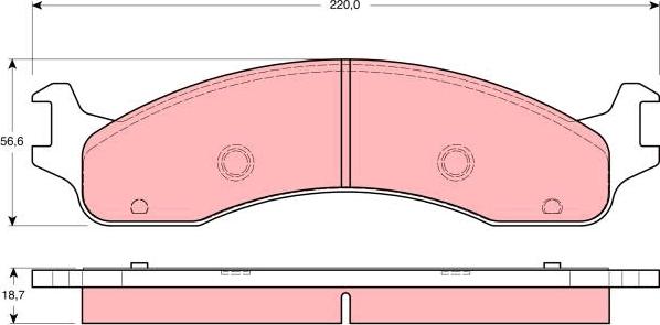 TRW GDB4067 - Brake Pad Set, disc brake autospares.lv