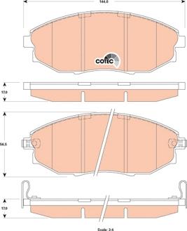 TRW GDB4179 - Brake Pad Set, disc brake autospares.lv