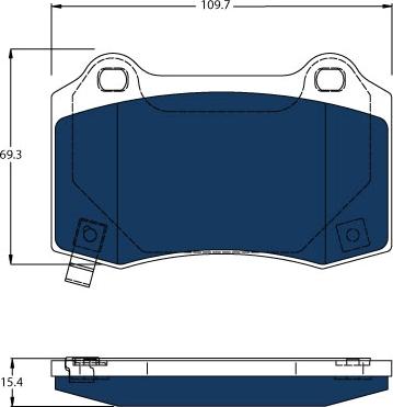 TRW GDB4171BTE - Brake Pad Set, disc brake autospares.lv