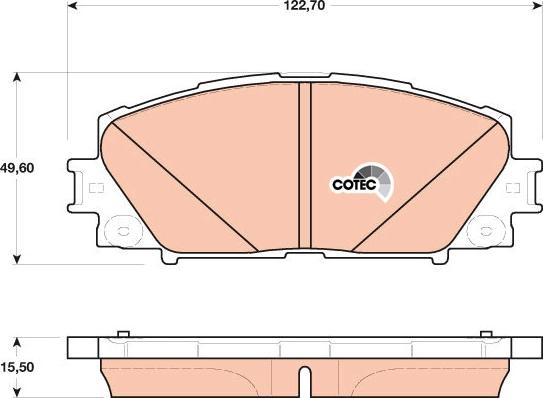 TRW GDB4173DT - Brake Pad Set, disc brake autospares.lv