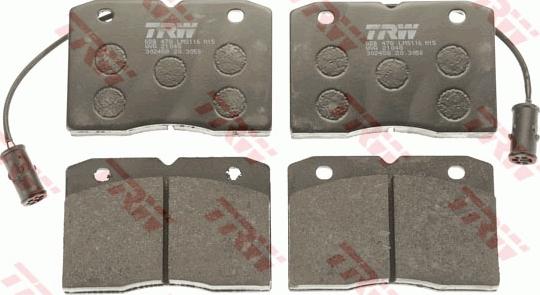 TRW GDB478 - Brake Pad Set, disc brake autospares.lv