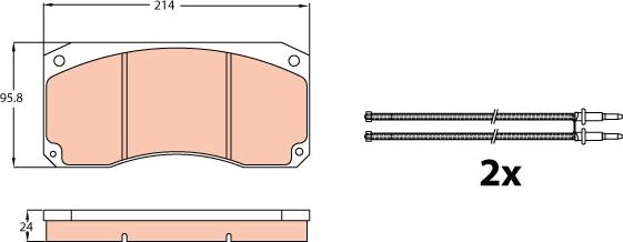 TRW GDB5008 - Brake Pad Set, disc brake autospares.lv