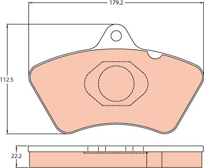 TRW GDB5080 - Brake Pad Set, disc brake autospares.lv