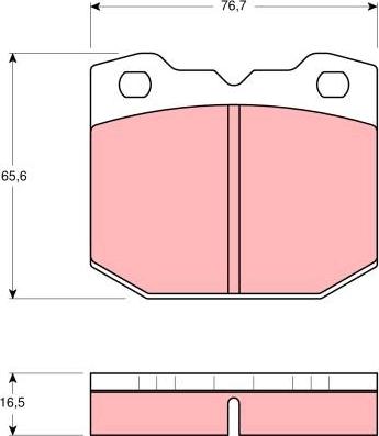 TRW GDB684 - Brake Pad Set, disc brake autospares.lv