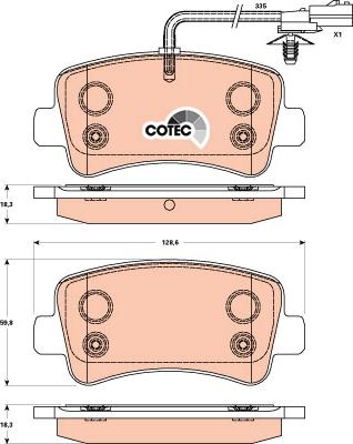 TRW GDB1903 - Brake Pad Set, disc brake autospares.lv