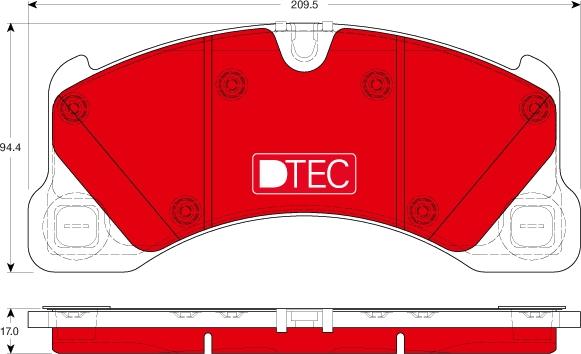 TRW GDB1914DTE - Brake Pad Set, disc brake autospares.lv