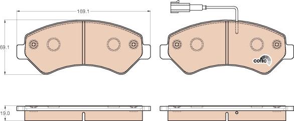 TRW GDB1982 - Brake Pad Set, disc brake autospares.lv