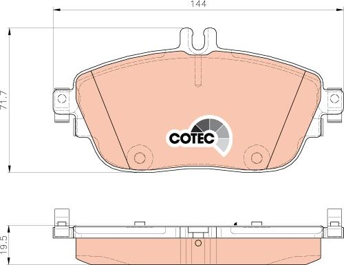 TRW GDB1932 - Brake Pad Set, disc brake autospares.lv