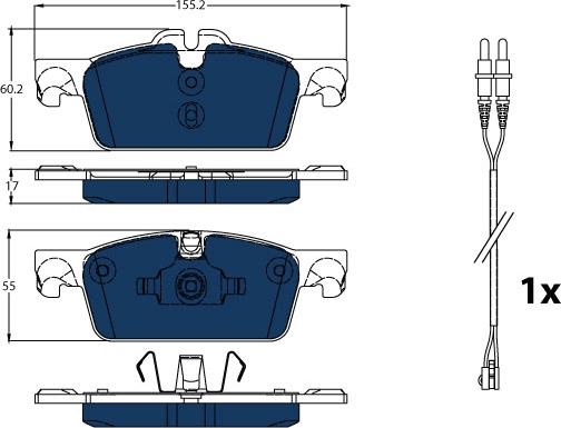 TRW GDB1929BTE - Brake Pad Set, disc brake autospares.lv