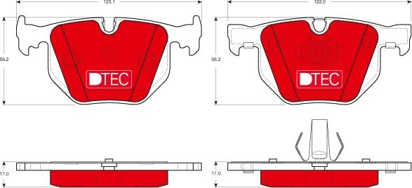 TRW GDB1499DTE - Brake Pad Set, disc brake autospares.lv