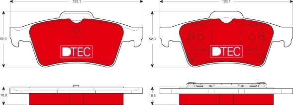 TRW GDB1469DTE - Brake Pad Set, disc brake autospares.lv