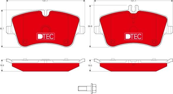 TRW GDB1413DTE - Brake Pad Set, disc brake autospares.lv