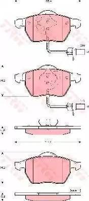 RIDER RD.3323.DB1307 - Brake Pad Set, disc brake autospares.lv