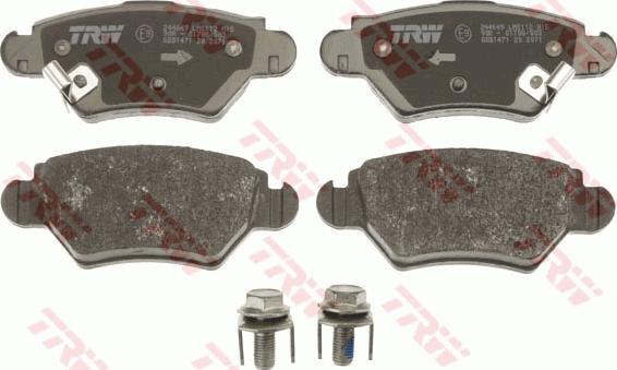 TRW GDB1471 - Brake Pad Set, disc brake autospares.lv