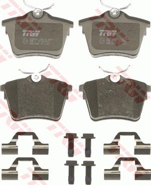 TRW GDB1596 - Brake Pad Set, disc brake autospares.lv